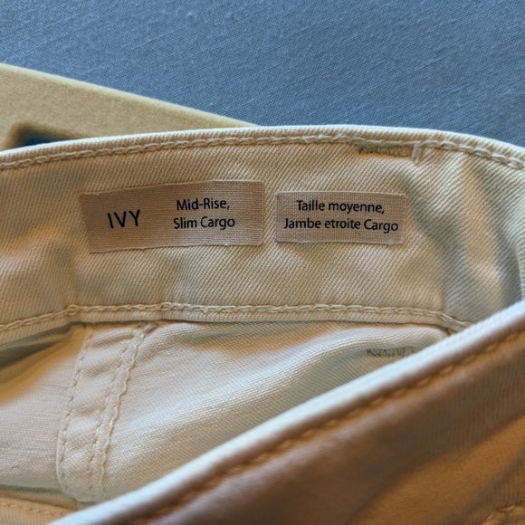 Mavi Ivy Slim Cargo Pants Antique White - Picture 6 of 10